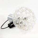 Large Mid Century Bubble Glass & Chrome Ceiling Light By Helena Tynell For Limburg, Germany, 1960s