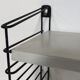 Vintage D. Dekker for Tomado Holland - Wall shelf with metal shelves