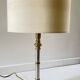 Lampe années 70 abat jour effet bois