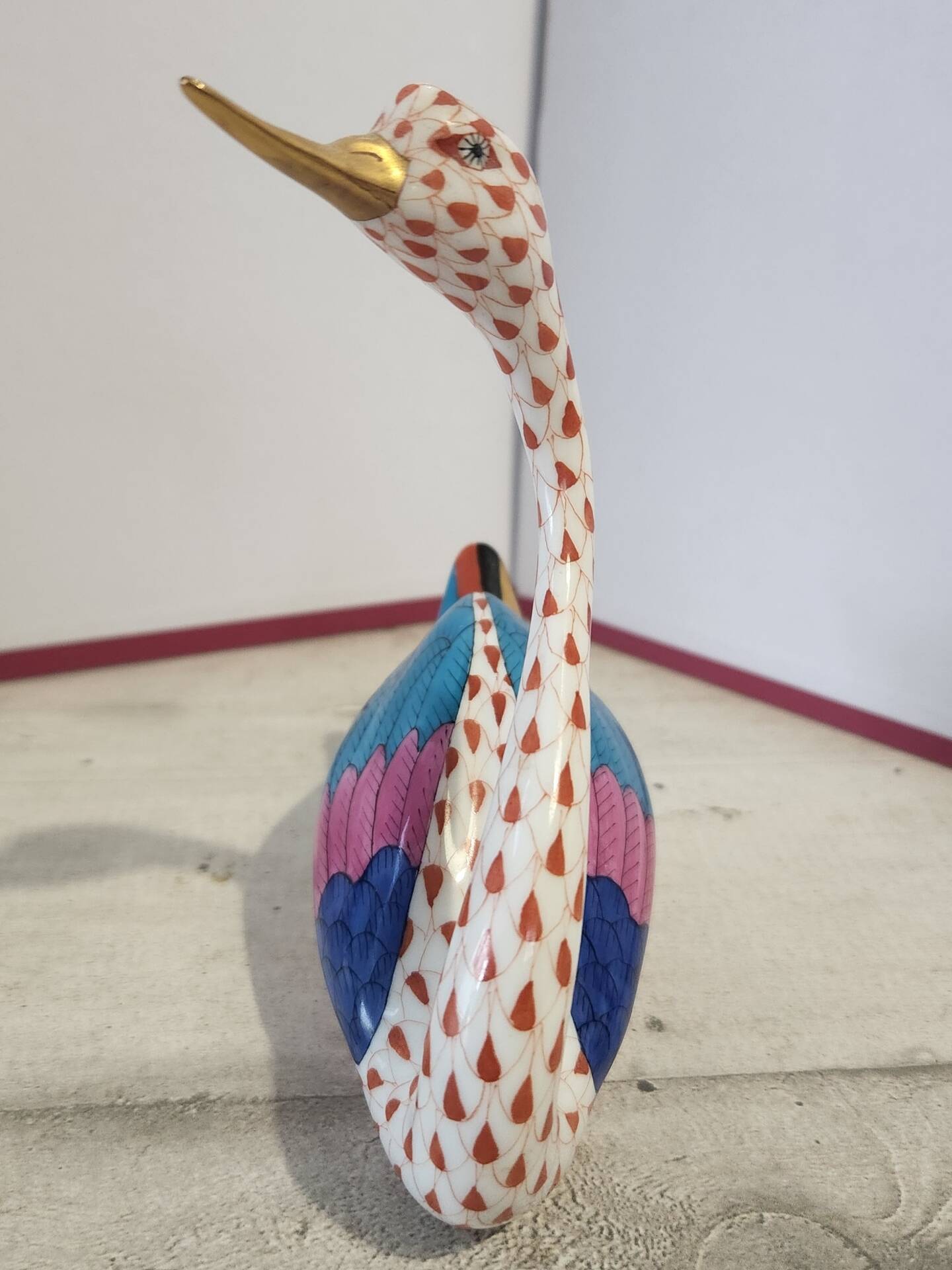 Herend porcelain swan