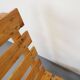 Pair of Vintage Brutalist Slatted Wood Lounge Chairs