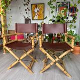 2 Lyda Levi McGuire Director’s Chairs - Leather