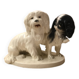 Rare pair of porcelain dogs from Czechoslovakia
