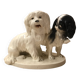 Rare pair of porcelain dogs from Czechoslovakia