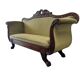 Vintage green baroque sofa / two-seater sofa