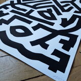 Painting on paper - "Roof"