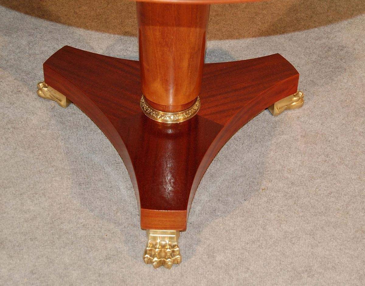 Table Pedestal table 1940 Dlg André Arbus Feet claws In Bronze