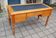 Louis Philippe period desk in mottled maple and cherry, 19th century.