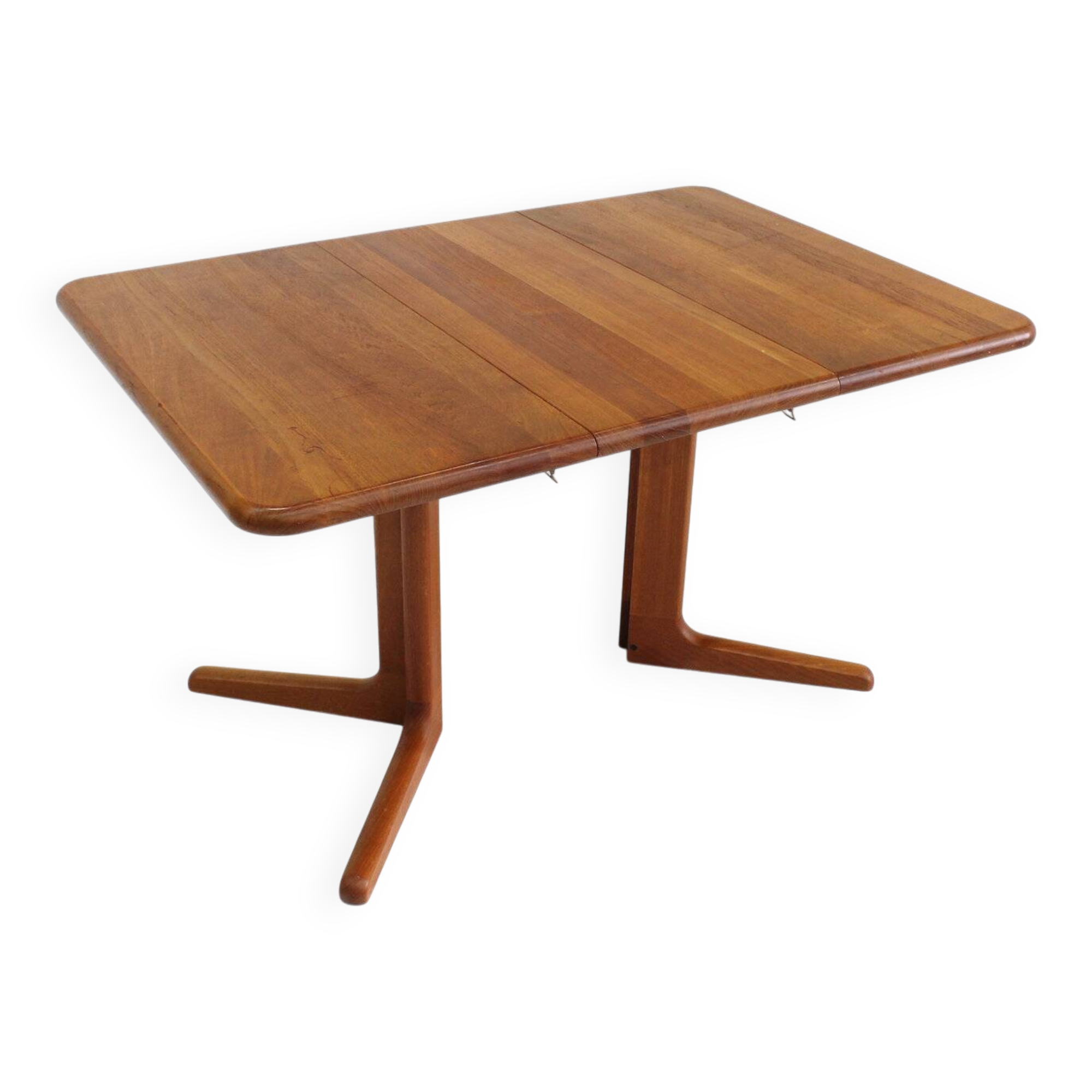 Vintage Danish extendable dining table teak 1960s
