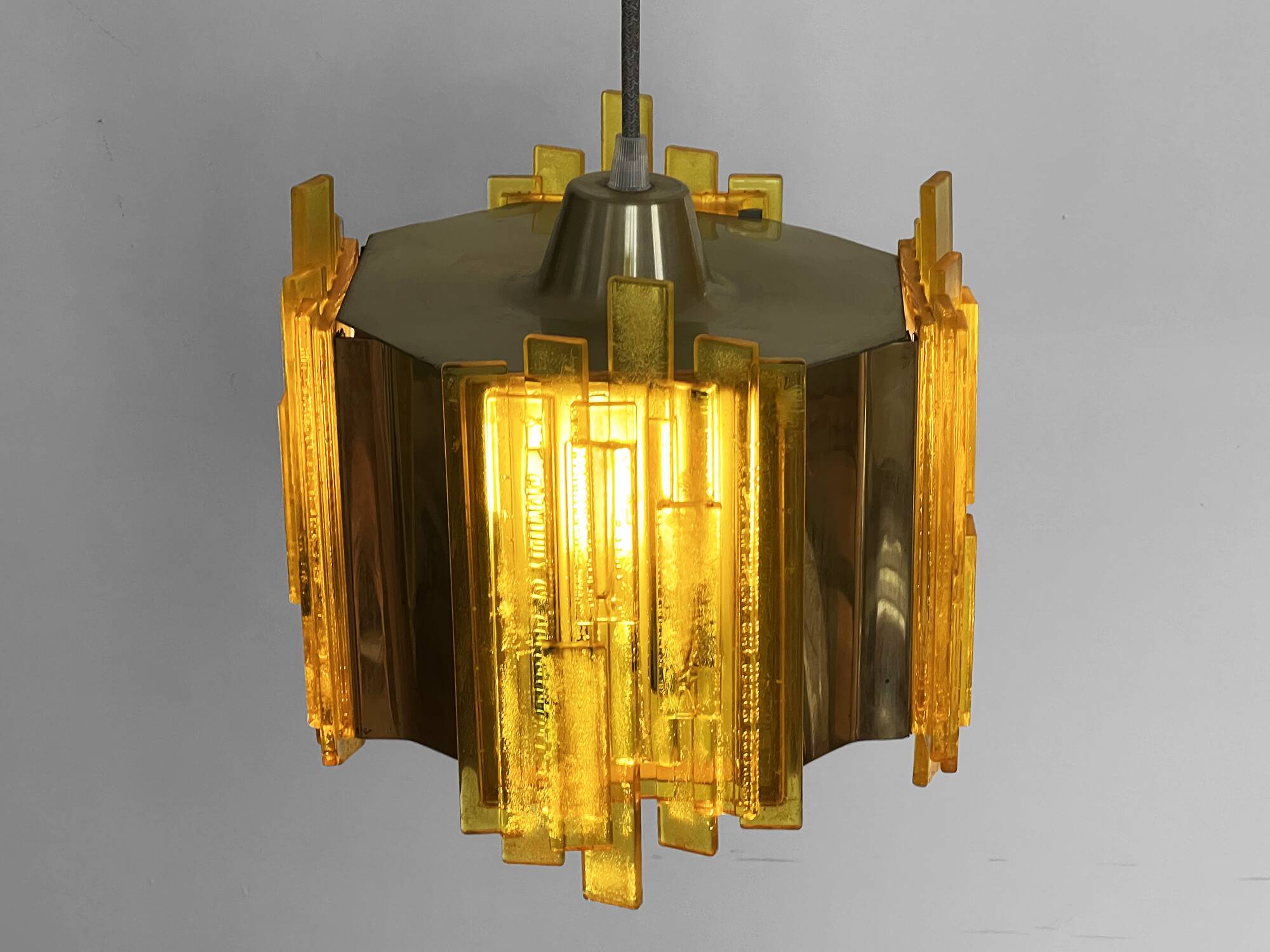 Pendant light by Claus Bolby for CEBO Industri. Denmark 1960s