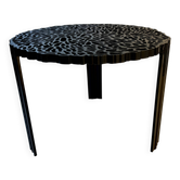T-Table coffee table by Kartell in black, designed by Patricia Urquiola.