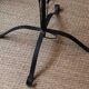 Very large brutalist wrought iron floor lamp, circa 1950
