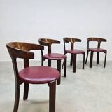 Suite de 4 chaises de salle à manger vintage Bruno Rey Kusch & Co