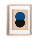 collection of 5 abstract paintings on paper signed Eawy