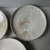 3 plates or small dishes in stoneware Chantal and Thierry Robert