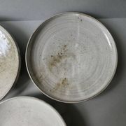 3 assiettes ou petits plats en grès Chantal et Thierry Robert
