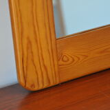 Miroir en bois années 70 pin