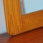 Miroir en bois années 70 pin