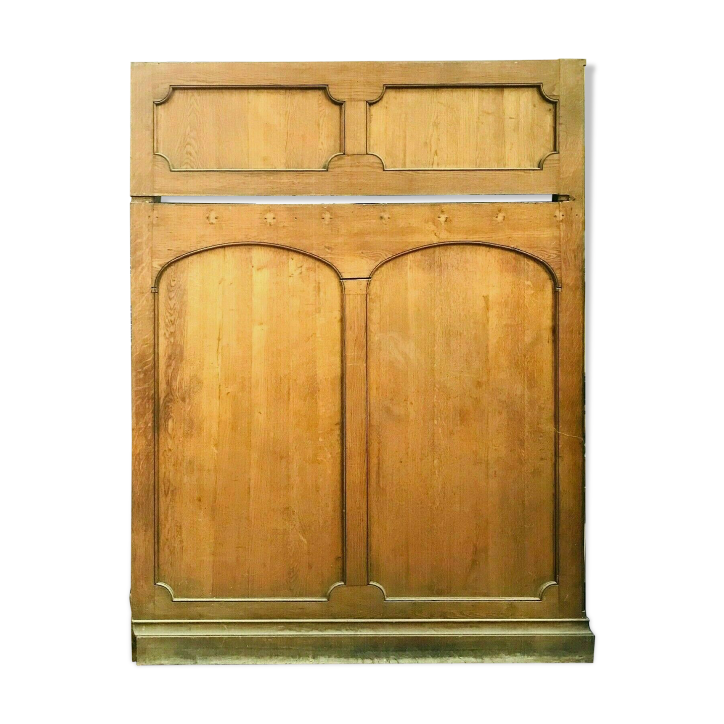 Art Deco moulded oak woodwork elements 20th century