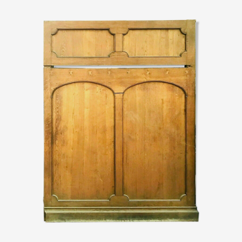 Art Deco moulded oak woodwork elements 20th century