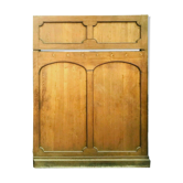 Art Deco moulded oak woodwork elements 20th century