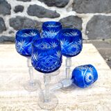 Set of 5 crystal wine glasses from Poland