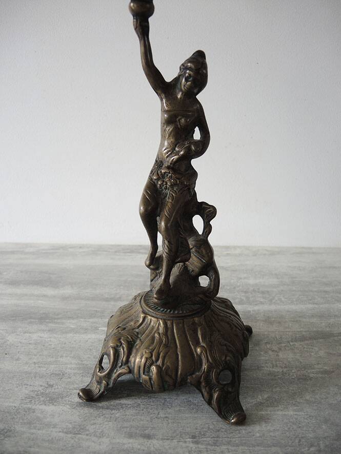 Old Bronze 6-Light Candelabra