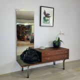 Vintage 1970s rosewood dressing table entrance cabinet