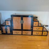 Japanese Double-Sided Tansu Staircase – 3-Module Furniture