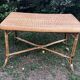 Rattan and wicker table