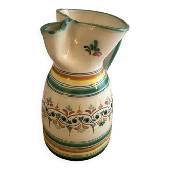 Vase pitcher jug carafe vintage decoration ceramic from Spain De la Cal Barreira