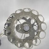 Acrylic ice glass chandelier, Germany 1970s