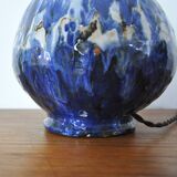 Glazed ceramic handmade Danish Mid-Century Modern Table Lamp