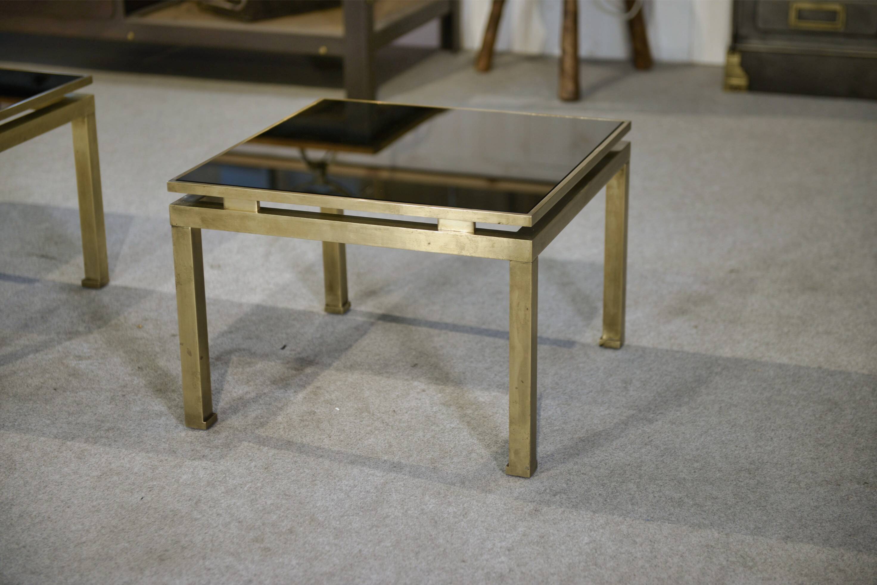 Paire de tables basses Guy Lefevre 1960’s