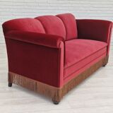 1960s, Danish vintage 2 seater sofa, velours