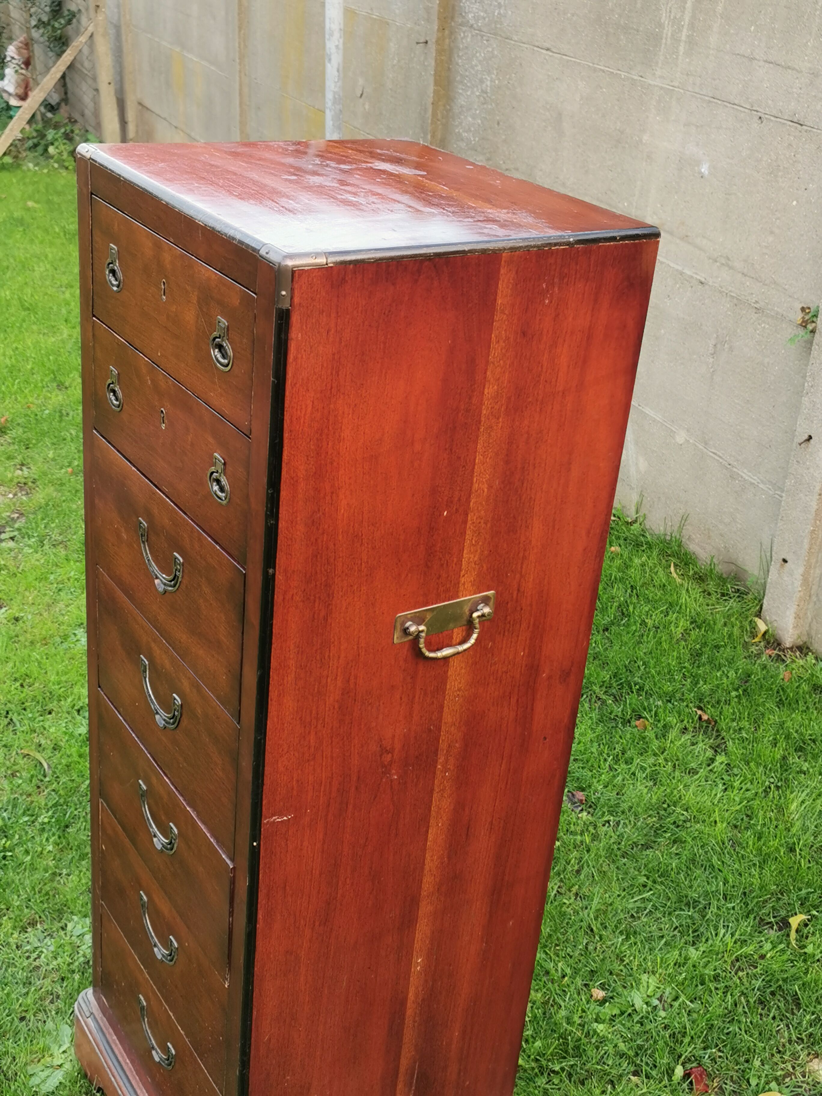 Navy weekly in solid mahogany, 7 drawers, National Airy, Type Glasgow