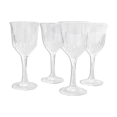 4 chissed glasses