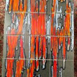 Vintage 1970s coffee table in Valauris style