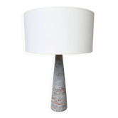 Lampe de table céramique bleue style 1950