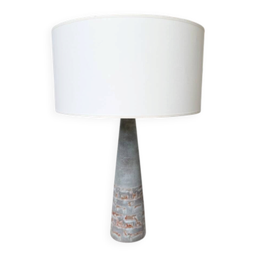 Lampe de table céramique bleue style 1950