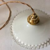 Vintage opaline pendant light