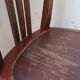 Pair of patinated bistro chairs