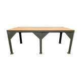 Table basse industrielle noire, années 1970