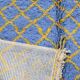Blue Boujad Carpet from Morocco - 248 x 147 cm
