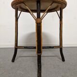 Table in bamboo and rattan Napoleon III