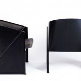 Pair of postmodern armchairs model Mandi by Jarvisalo