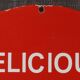 Coca-Cola enamelled ad "Delicious Coca-Cola Refreshes You Best" 1950's USA