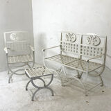 Metal garden furniture