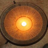 Teak and string lamp
