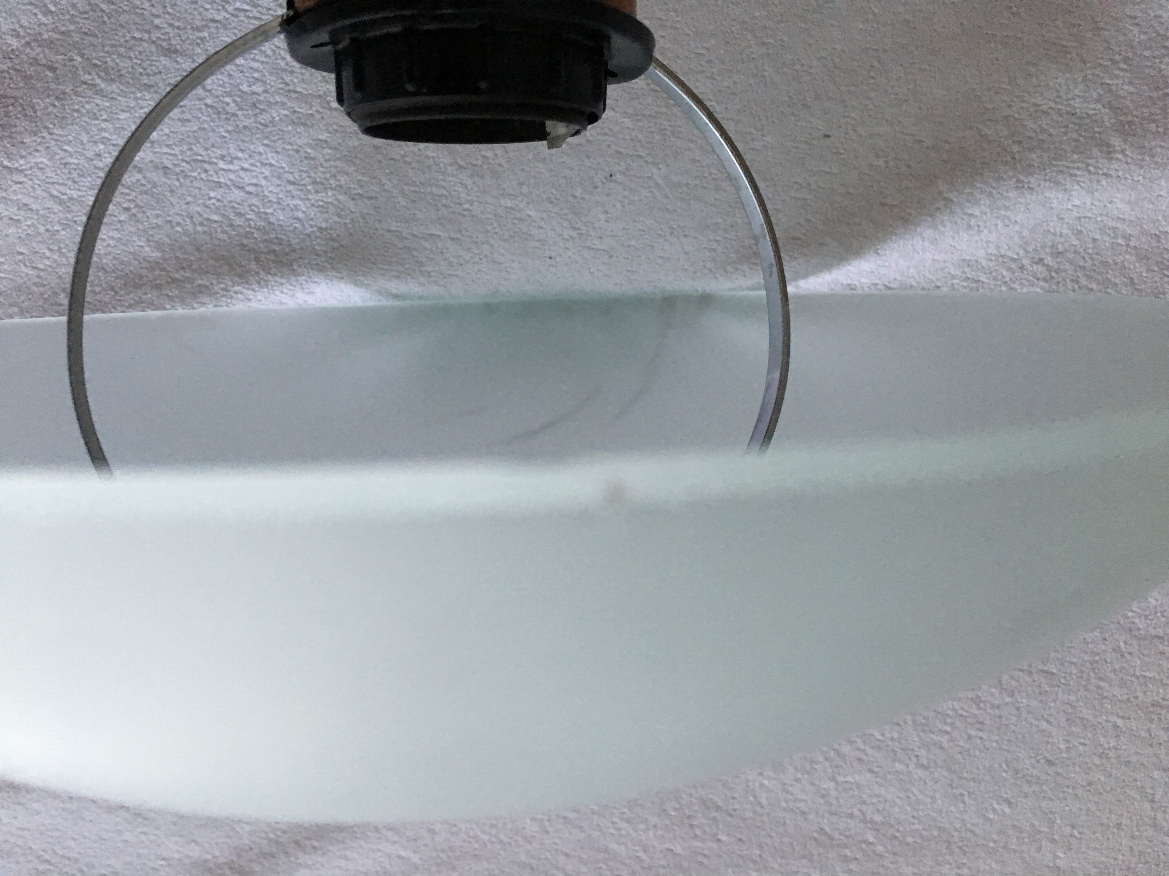 Frosted glass mushroom lamp